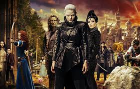 It is being run by once upon a time. Wallpaper Forest Castle Collage Fantasy Jennifer Morrison The Series Poster Knights Characters Archers Tv Series Once Upon A Time Once Upon A Time Wool Grill Robert Carlyle Images For Desktop Section Filmy