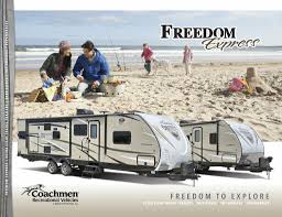 If you are looking for a great deal on a coachmen freedom express or freedom express liberty edition travel trailer, you will find the best prices at wholesale rv club. 2016 Coachmen Freedom Express Brochure Download Rv Brochures