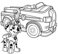 Coloriage Et Dessin Pat Patrouille Coloriage De Marcus Et Son Vehicule Camion De Pomp Dessin Pat Patrouille Coloriage Camion Pompier Coloriage Pat Patrouille