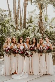 Ashley Torres Of Everyday Pursuits Gets Married Champagne Bridesmaid Dresses Bridesmaid Wedding Bridesmaids