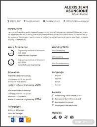 Want a winning cv like this software engineer/software developer resume sample below? Software Quality Engineer Cv Template Word Psd Apple Pages Cv Template Word Engineering Resume Templates Resume Template Word