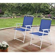 Mainstays Pleasant Grove Sling Folding Chair Set Of 2 Red Walmart Com Blue Patio Furniture Metal Folding Chairs Patio Chairs