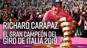 El ciclista ecuatoriano richard carapaz ganó este domingo su primer giro de italia, tras defender su ventaja en la carapaz, primer ecuatoriano capaz de ganar el giro de italia y ovacionado por decenas de sus compatriotas en la arena de verona, encaró la contrarreloj con 1 minuto y 54. Richard Carapaz El Gran Campeon Del Giro De Italia 2019 El Espectador Youtube