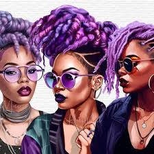 Purple and Black Png