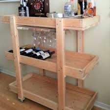 Just corks and glue can make fun diy home bar ideas. 10 Diy Wood Bar Carts