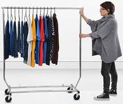 Clothes rail clothing rail with 2 tier storage shelf small clothes rails metal clothing rack on wheels, clothes drying rack for bedroom, entryway 3.5 out of 5 stars 23 £31.99 £ 31. Commercial Clothing Racks Freestanding Mobile Ships Today