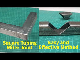 1 How To Make Square Tubing Miter Joint Welding Steel Tube Corner Joint Youtube Welding Welding And Fabrication Custom Metal Fabrication