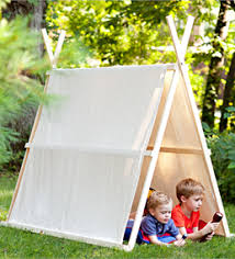 Kids Will Love This Easy To Make Tent For Backyard Camping And Weekend Fun Fold It Flat And St Selbstgebautes Zelt Ideen Zum Selbermachen Fur Kinder Spielzelt