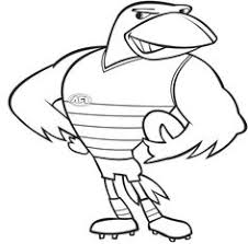 18 players compete on each team on a large pitch, and they can move the ball towards the opponents' goal with their body in any way as long as they follow certain rules (for example, bouncing the ball or touching it to the ground every so often if. 7 Crows Ideas Football Activity Football Coloring Pages Afl