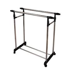 Once the pieces were cut, i screwed the side pieces to the back piece using 1 ¼″ wood screws. Adjustable Double Garment Rack Diy Clothes Hanger Movable Dryer Stand Rolling Clothes Rack Drying Hanger Storage Hangers Clothes Super Offer Ad07e Goteborgsaventyrscenter