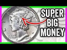 In circulated grades, it is only worth its face value (10¢). 96 000 Rare Dime How To Tell If You Have This 1945 Mercury Dime Worth Money Youtube Old Coins Worth Money Rare Coins Worth Money Coins Worth Money