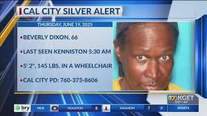 California City police issue silver alert for woman in wheelchair