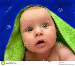 Bebe De Olho Verde Imagem De Stock Imagem De Toalha Sombra 5605985