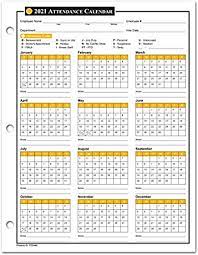 Spreadsheets can be used to print blank attendance forms that you complete by hand, or you can use your computer or mobile device to edit them. Amazon Com 2021 Attendance Calendar Sheets Labor Law Center Employee Attendance Tracking Wall Calendars Office Products