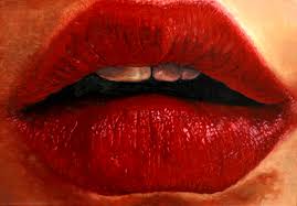 Painting is easy, even elephants can do it. Art Sheep Features Kim Sung Jin S Sensual Lip Paintings Art Sheep