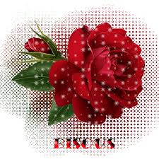 Gif mot anim bisous fleur 01