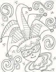 Free printable mardi gras coloring pages for kids. Mardi Gras Coloring Pages Doodle Art Alley