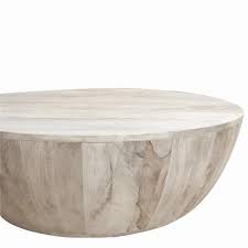 The Urban Port Light Brown Mango Wood Coffee Table In Round Shape Upt 32181 The Home Depot In 2020 Coffee Table Wood Drum Coffee Table Driftwood Coffee Table
