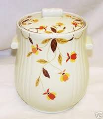 Maybe you would like to learn more about one of these? Vintage Jewel Tea Autumn Leaf Hall Cookie Jar Rare 20903600 Cookie Jars Vintage Jewel Tea Dishes Collectible Cookie Jars