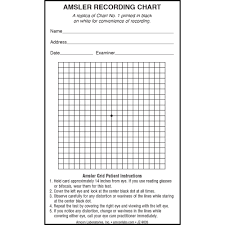 amsler recording pad amsler grids vision assessment