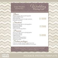 Wedding photography prices in south africa. Photography Package Pricing List Template Wedding Packages Etsy