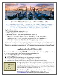 No one likes writing them, and recruiters just skim them. Pdf New Deadlines Ias Kress Travel Grants Italian Art Society Academia Edu