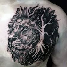 Top 73 Lion Chest Tattoo Ideas 2021 Inspiration Guide Lion Tattoo Design Tattoos For Guys Lion Chest Tattoo