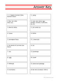 As humorous as these funny trivia questions and subsequent answers might seem, there is a level of knowledge impeded in them notwithstanding the fact that most people always look out for the comic side of it, which will always get one laughing. Quiz Uk Trivia English Esl Worksheets For Distance Learning And Physical Classrooms