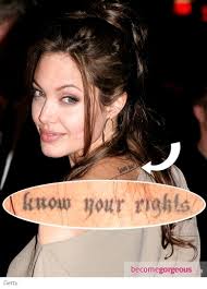 Angelina jolie tattoo longitude and latitude. Female Celebrity Tattoos