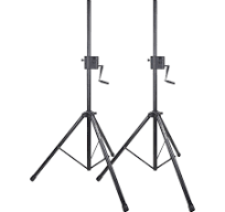 STSDA-78CU-PAIR | 2-Pack Crank-Up Adjustable Height Tripod Speaker Stands  (48