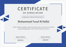 It's easy to create certificates when you use a program you're already familiar with and use daily. Download Desain Template Sertifikat Pesantren Kilat Vektor Format Cdr Desain Free