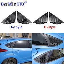 For Ford Focus Rear Quarter Window Louvers Abs Car Styling Tunning Panel Side Vent Cover Sticker Trim 12 18 St Rs Hatchback 2pcs Exterior Door Panels Frames Aliexpress
