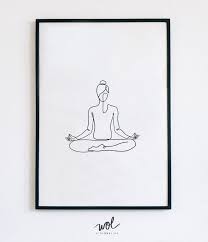 Yoga Print Printable Line Art Yoga Abstract Art Yoga Gift Etsy In 2021 Yoga Art Yoga Prints Yoga Drawing