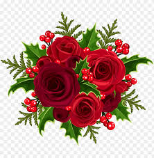 Bouquet of flowers an elaborate bouquet of flowers in a vase. Christmas Rose Decoration Png Clip Art Image Red Flower Bouquet Clipart Png Image With Transparent Background Toppng