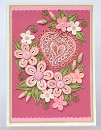 Elegant Valentine Quilling Card Anniversary Quilling Card Love Quilling Card Valentine 39 S D Quilling Flower Designs Quilling Designs Quilling Patterns