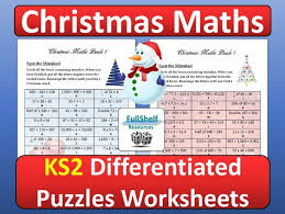 Answers are provided for ease of grading. Christmas Maths Activities Teaching Resources