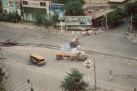 Oh, and the famous tank man photo was actually taken the following day as tanks were leaving the square. The Story Behind The Iconic Tank Man Photo Cnn Com
