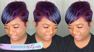 Short ombre hair can be as beautiful as long ombre, and it's also quite diverse. How To Ombre Short Hair Blue Purple Youtube