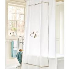 Amelie Embroidered Shower Curtain Gray Ballard Designs Shower Curtain Monogram Cool Shower Curtains Gray Shower Curtains