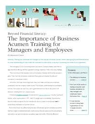 Business Acumen