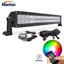 22 Led Light Bar Rgb Multi Color Led Bar 5d 120w Off Road Driving Light Combo Beam With Bluetooth App Wiring Harness Beam Led Beam Lightbeam Bar Aliexpress