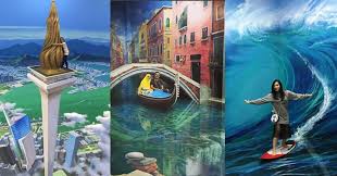 Wisata berfoto dengan latar lukisan 3d di amazing art world bandung via wisatabdg.com. Amazing Art World Wisata Berfoto Latar 3d Di Bandung