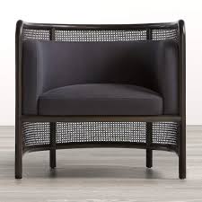 Accent chairs are a vital ingredient to anyone creating a chic and homely space. Fields Cane Back Charcoal Accent Chair Crate And Barrel