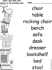 We feel this full house coloring page galleries will share you with some additional point for your need and we hope you like it. Spelling Worksheets Furniture At Enchantedlearning Com