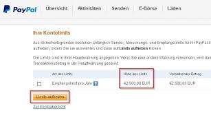 Uberweisungslimit Paypal Wie Andere Ich Mein Paypal Limit Aufheben