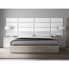 Designed with a plush headboard, this type can be covered in a plethora of materials, including bouclé, cotton twill, leather, tweed, and more. Vant Upholstered Headboards Accent Wall Panels Vintage Leather White Dove 39 Inch Twin King Set Of 4 Panels Overstock 14418886
