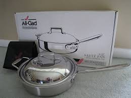 All Clad D5 Stainless Brushed 4 Qt Saute Pan With Domed Lid Additional Details At The Pin Image Click It Saute Pans Saute Pan Saute All Clad