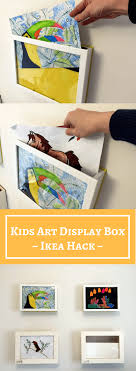 Kids Art Display Box 10 Min Hack To Store Show Your Kids Art Art Display Kids Art For Kids Childrens Artwork
