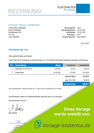 Säumige kunden anzumahnen ist nicht angenehm. Rechnungsvorlage Kostenlose Muster In Excel Word Zum Download