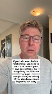 If you don’t learn about narcissism, what makes her tick, and recognize the  different forms of manipulation (in my book), you’ll get sucked into the  manipulative narrative—that you are “mean, ...